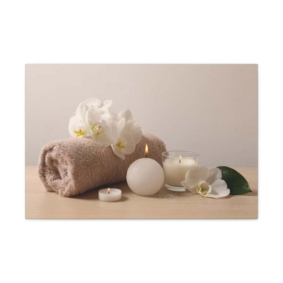 Beautiful Spa Composition Forest Floral Nature Photography Canvas Wall Art for H